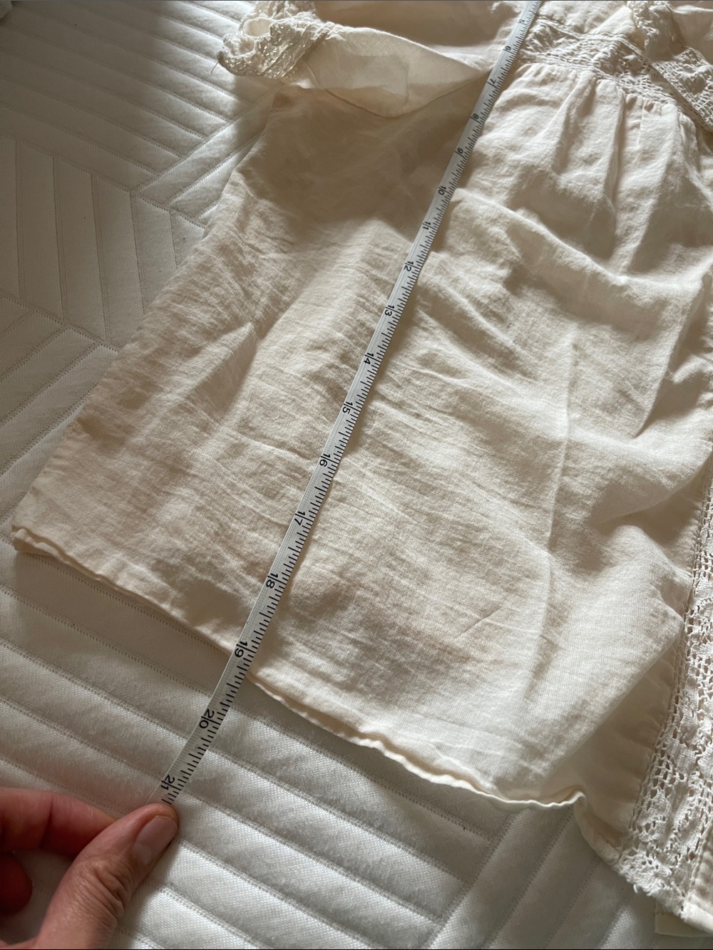 cupcakes & cashmere Lace-Trim Cream Button Blouse - Picture 6 of 7